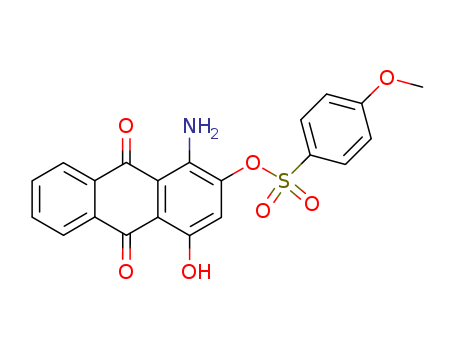Benzenesulfonic acid,4-methoxy-, 1-amino-9,10-dihydro-4-hydroxy-9,10-dioxo-2-anthracenyl ester