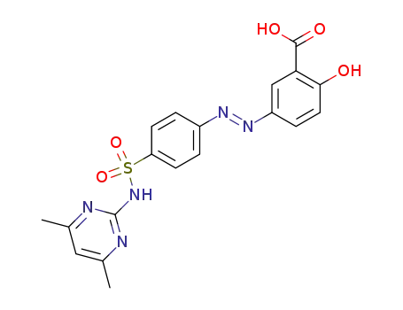 Molecular Structure of 2315-08-4 (salazosulfadimidine)