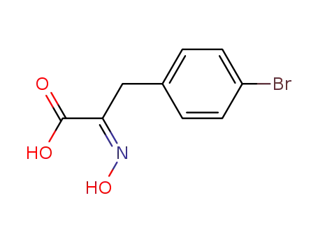 Molecular Structure of 100246-20-6 (3-(4-bromo-phenyl)-2-hydroxyimino-propionic acid)