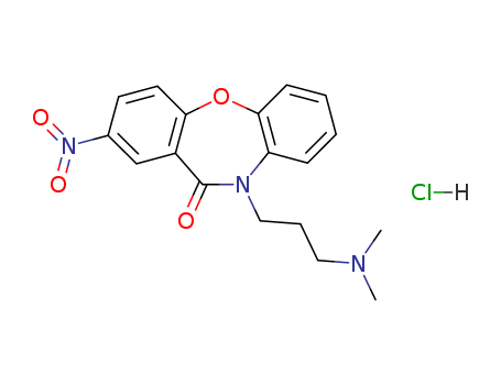 Dibenz[b,f][1,4]oxazepin-11(10H)-one,10-[3-(dimethylamino)propyl]-2-nitro-, hydrochloride (1:1)