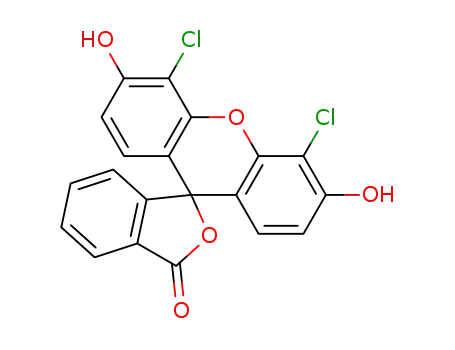 Molecular Structure of 2320-96-9 (4',5'-dichloro-3',6'-dihydroxyspiro[isobenzofuran-1[3H]-9'-[9H]-xanthene]-3-one)