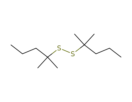 Molecular Structure of 91636-02-1 (2-methyl-2-[(2-methylpentan-2-yl)disulfanyl]pentane)