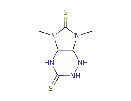 Molecular Structure of 1247148-66-8 (5,7-dimethyltetrahydro-1H-imidazo[4,5-e]-1,2,4-triazine-3,6(2H,4H)-dithione)