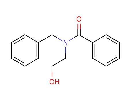 Molecular Structure of 155967-72-9 (Benzamide, N-(2-hydroxyethyl)-N-(phenylmethyl)-)