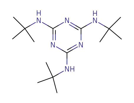 Molecular Structure of 16268-98-7 (N,N',N''-tris(tert-butyl)-1,3,5-triazine-2,4,6-triamine)