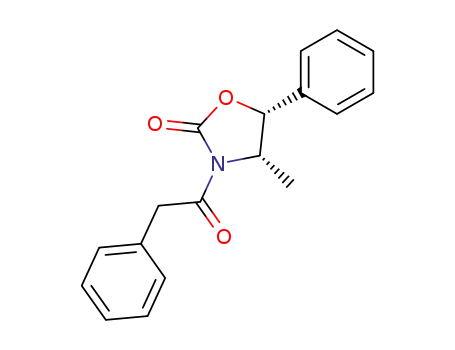 Molecular Structure of 141022-85-7 ((4S,5R)-4-methyl-5-phenyl-3-phenylacetyloxazolidin-2-one)