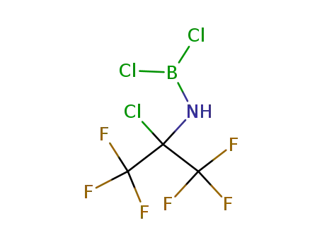 (1-chloro-2,2,2-trifluoro-1-trifluoromethyl-ethyl)-dichloroboranyl-amine