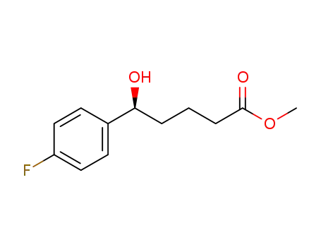 Molecular Structure of 870634-36-9 (methyl 5S-5-(4-fluorophenyl)-5-hydroxyvalerate)