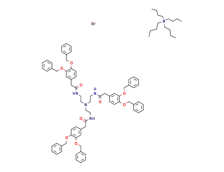 Molecular Structure of 1186217-10-6 (Br<sup>(1-)</sup>*C<sub>16</sub>H<sub>36</sub>N<sup>(1+)</sup>*C<sub>72</sub>H<sub>72</sub>N<sub>4</sub>O<sub>9</sub>)