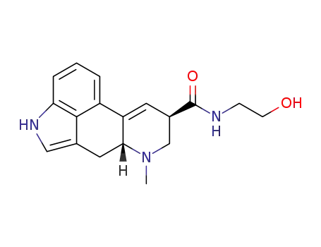 Molecular Structure of 16369-53-2 (Ergoline-8-carboxamide,9,10-didehydro-N-(2-hydroxyethyl)-6-methyl-, (8b)- (9CI))