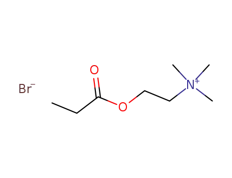 Molecular Structure of 16332-26-6 (trimethyl[2-(1-oxopropoxy)ethyl]ammonium bromide)