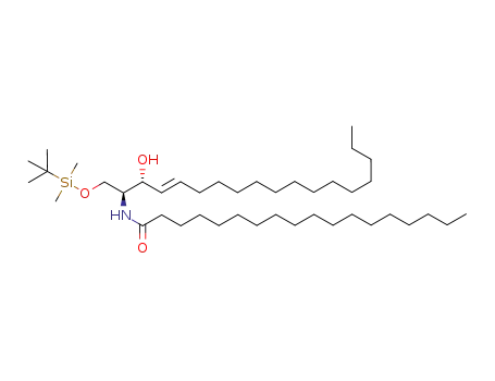 (2S,3R,4E)-1-O-tert-butyldimethylsilyl-2-octadecanamido-4-octadecene-1,3-diol