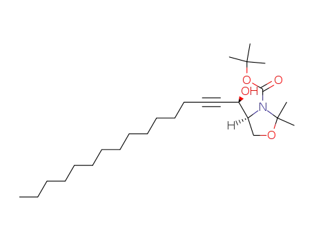 (4S,1'R)-4-(1'-Hydroxy-2'-hexadecinyl)-2,2-dimethyl-3-oxazolidincarbonsaeure-tert-butylester
