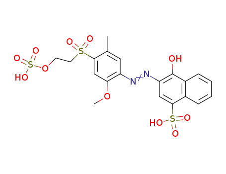 4-Hydroxy-3-((2-methoxy-5-methyl-4-((2-(sulphooxy)ethyl)sulphonyl)phenyl)azo)naphthalenesulphonic acid