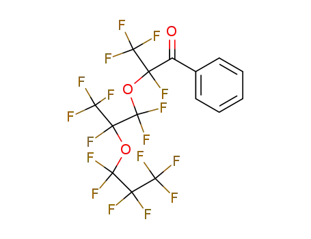 Molecular Structure of 67727-68-8 (1-Propanone,
2,3,3,3-tetrafluoro-2-[1,1,2,3,3,3-hexafluoro-2-(heptafluoropropoxy)prop
oxy]-1-phenyl-)