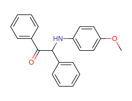 Molecular Structure of 19339-72-1 (2-[(4-methoxyphenyl)amino]-1,2-diphenyl-ethanone)