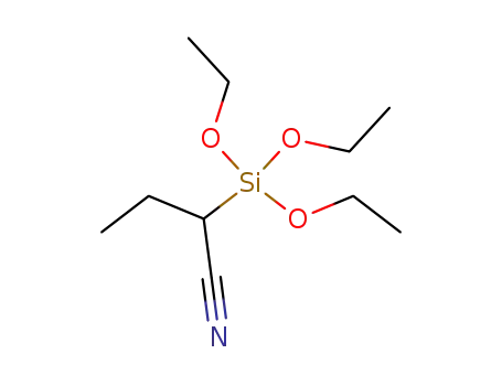 Molecular Structure of 1627-95-8 (2-(triethoxysilyl)butyronitrile)