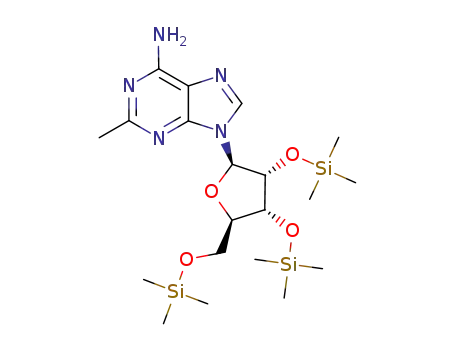 Molecular Structure of 53293-86-0 (C<sub>20</sub>H<sub>39</sub>N<sub>5</sub>O<sub>4</sub>Si<sub>3</sub>)