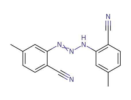 Molecular Structure of 85167-56-2 (4,4'-dimethyl-2,2'-triazenediyl-di-benzonitrile)