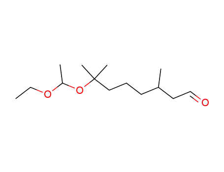 Molecular Structure of 93858-99-2 (7-(1-ethoxyethoxy)-3,7-dimethyloctanal)