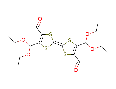 Molecular Structure of 87258-17-1 (tetraformyltetrathiafulvalene-bis(diethyl acetal))