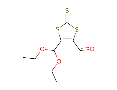 Molecular Structure of 87258-15-9 (4-formyl-5-(diethoxymethyl)-1,3-dithiole-2-thione)