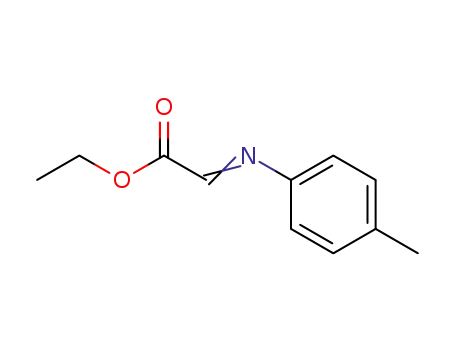 Molecular Structure of 121641-60-9 (ethyl 2-(4-methylphenylimino)acetate)