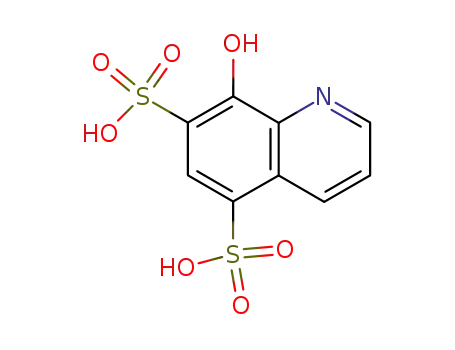 Molecular Structure of 31568-84-0 (8-hydroxyquinoline-5,7-disulphonic acid)