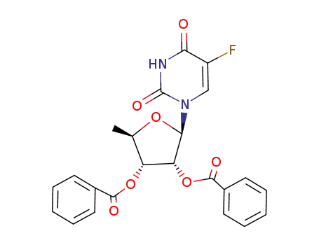 Molecular Structure of 77180-87-1 (2',3'-di-O-benzoyl-5'-deoxy-5-fluorouridine)