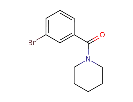Molecular Structure of 59507-53-8 ((3-bromophenylcarbonyl)piperidine)