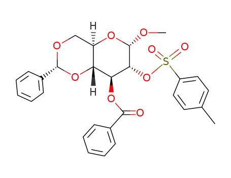 methyl-[<i>O</i><sup>3</sup>-benzoyl-<i>O</i><sup>4</sup>,<i>O</i><sup>6</sup>-((<i>R</i>)-benzylidene)-<i>O</i><sup>2</sup>-(toluene-4-sulfonyl)-α-D-glucopyranoside]