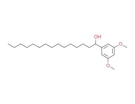 Molecular Structure of 129478-09-7 (1-(3,5-dimethoxy-phenyl)-pentadecan-1-ol)