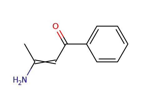 Molecular Structure of 1128-85-4 (3-Amino-1-phenyl-2-buten-1-one)