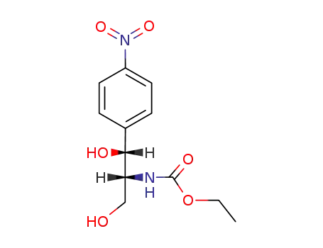 Molecular Structure of 93856-93-0 (ethyl [2-hydroxy-1-(hydroxymethyl)-2-(4-nitrophenyl)ethyl]-carbamate)