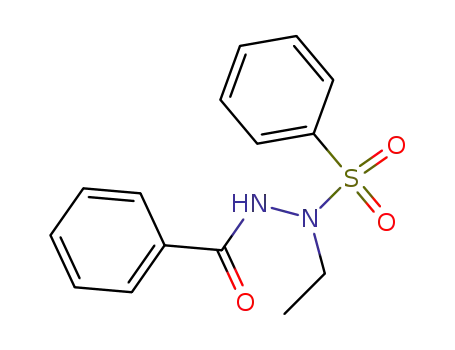 Molecular Structure of 90959-49-2 (Benzoic acid, 2-ethyl-2-(phenylsulfonyl)hydrazide)