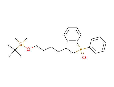 Molecular Structure of 89625-22-9 (Phosphine oxide, [6-[[(1,1-dimethylethyl)dimethylsilyl]oxy]hexyl]diphenyl-)