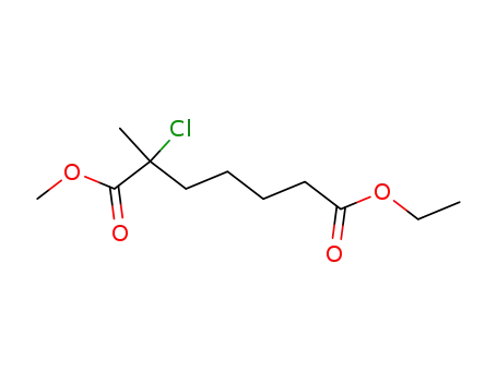 Molecular Structure of 132960-09-9 (ethyl 6-chloro-6-(methoxycarbonyl)heptanoate)