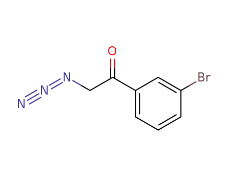 Molecular Structure of 681004-52-4 (Ethanone, 2-azido-1-(3-bromophenyl)-)