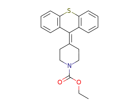 Molecular Structure of 138248-26-7 (1-Piperidinecarboxylic acid, 4-(9H-thioxanthen-9-ylidene)-, ethyl ester)