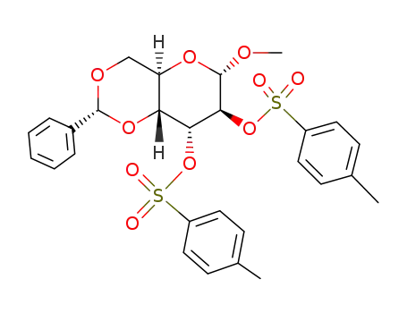 methyl-[<i>O</i><sup>4</sup>,<i>O</i><sup>6</sup>-((<i>R</i>)-benzylidene)-<i>O</i><sup>2</sup>,<i>O</i><sup>3</sup>-bis-(toluene-4-sulfonyl)-α-D-altropyranoside]