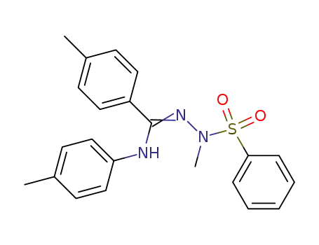Benzenecarboximidic acid, 4-methyl-N-(4-methylphenyl)-,
2-methyl-2-(phenylsulfonyl)hydrazide