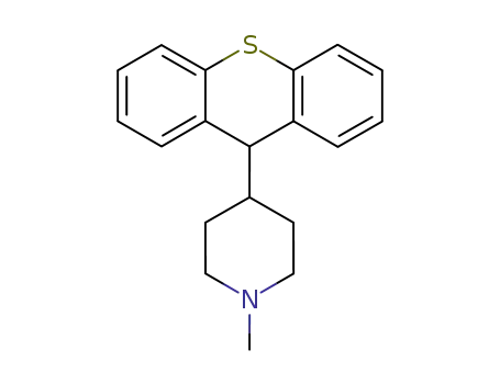 Molecular Structure of 121360-49-4 (1-Methyl-4-(9H-thioxanthen-9-yl)-piperidine)