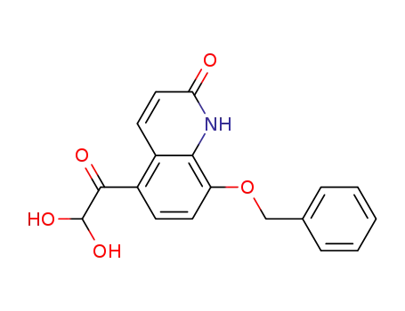 8-(Benzyloxy)-5-(2,2-dihydroxyacetyl)quinolin-2(1h)-one