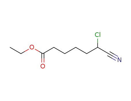 Molecular Structure of 132960-08-8 (ethyl 6-chloro-6-cyanohexanoate)