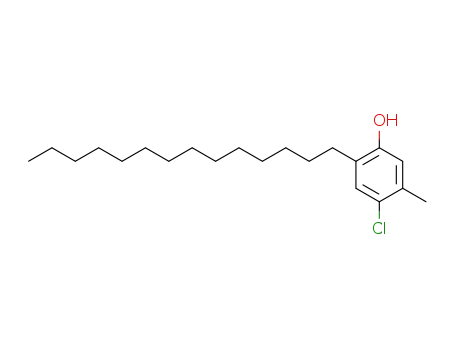 Molecular Structure of 31522-07-3 (4-chloro-6-tetradecyl-m-cresol)