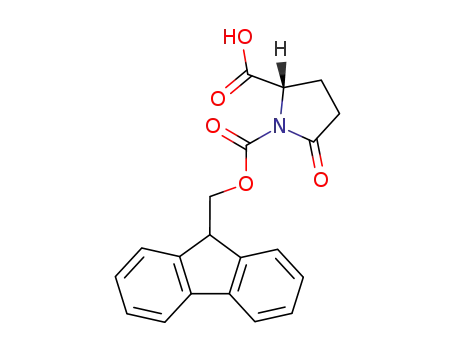 Molecular Structure of 106982-77-8 (9-fluoroenylmethoxycarbonylpyroglutamate)