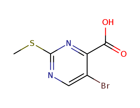 5-Bromo-2-(methylthio)pyrimidine-4-carboxylic acid CAS No.50593-92-5