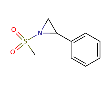 Molecular Structure of 102535-89-7 (N-(methanesulfonyl)-2-phenylaziridine)