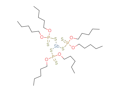 Molecular Structure of 219637-25-9 (antimony tris-(O,O-di-n-pentylphosphorodithioate))