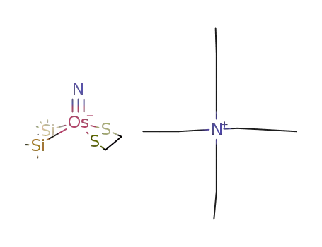 Molecular Structure of 113109-68-5 (cis-{tetra-n-butylammonium}{nitridoosmium(CH<sub>2</sub>SiMe<sub>3</sub>)2(1,2-ethanedithiolato)})